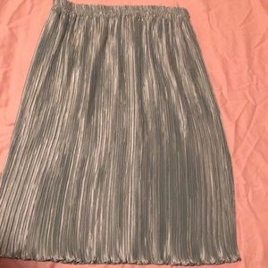 Metallic looking skirt